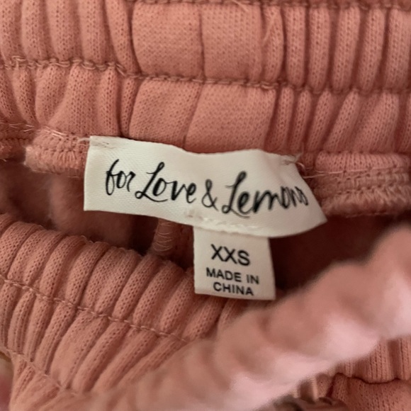 For Love And Lemons Josie Pink Sweatpants (size xxs) - Picture 5 of 6